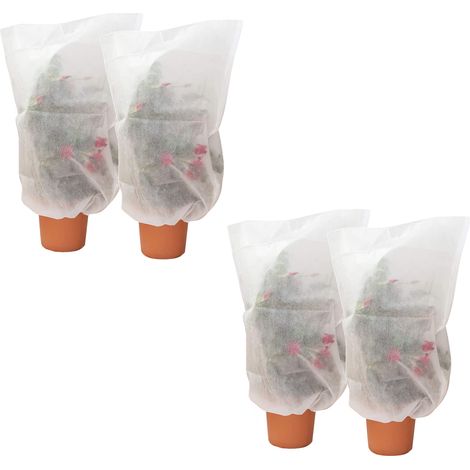 4 pz Capuchas para plantas TNT 100X80 bolsa anticongelante cubierta para plantas
