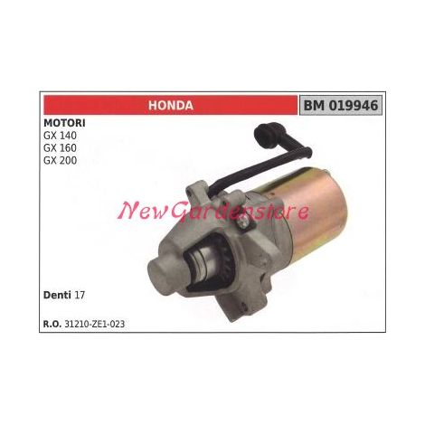 Motorino avviamento HONDA motore GX 140 trattorino rasaerba tosaerba 019946