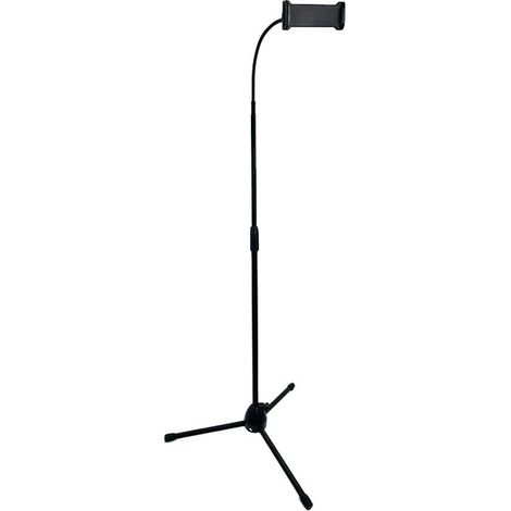 Trépied Tablette Smartphone Portable Pouces Hauteur Réglable de 90-170cm Rotatif à 360° pour Diffusion en Direct, Vidéo, Film, Convient aux tablettes d'une longueur de 15.5 à 26.5 cm (1/5)