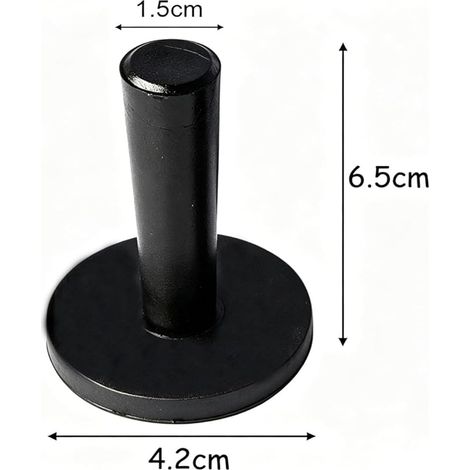 Gebildet 4pcs Super Fort Véhicule Gripper Aimants pour Vinyle Graphique, Voitures Emballage et Crafts Magnet Holder (Noir)