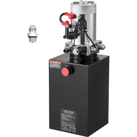12V 1,6 kW 9,5 L Pompe Hydraulique Simple Effet pour Remorque à Benne Basculante Pression 22 MPa (1/5)
