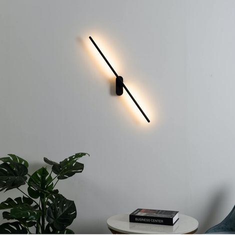 Applique LED design noire - Melbourne (1/5)