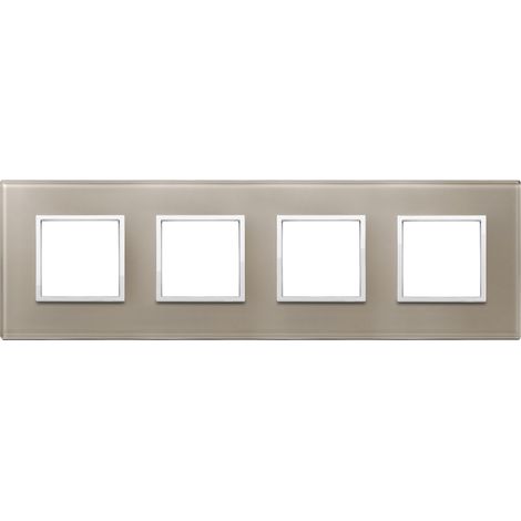 VIMAR - 21669.74 Plaque 8M (2+2+2+2) int71 opale brune