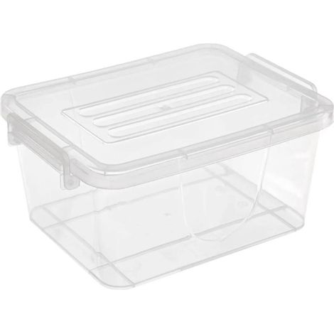 Lot de 5 Boîtes de Stockage "Clippy" 5L Transparent (1/2)