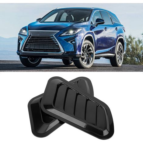 Lot de 2 caches décoratifs pour capot turbo de voiture, accessoires de décoration automobile, noir (1/5)