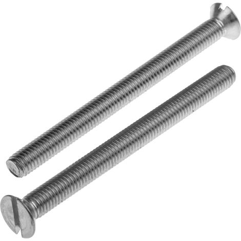 Vis à métaux RS PRO M5 à tête Fraisée fendue en Acier Inoxydable, 60mm ( Prix pour Sachet de 50 )