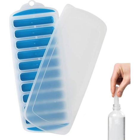 bac à glaçons étroit en silicone avec couvercle pour boissons et cocktails (1/5)