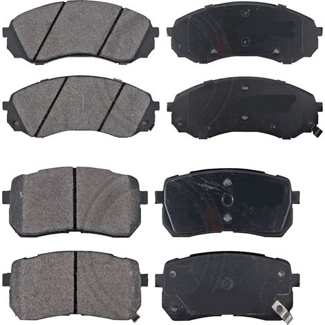 KIT PASTIGLIE FRENO ANTERIORI E POSTERIORI compatibile con KIA NIRO / PASTIGLIE FRENANTI AUTO OEM P30107,P30103 / SOSTITUZIONE DIRETTA / BASSA POLVERE / SILENZIOSO