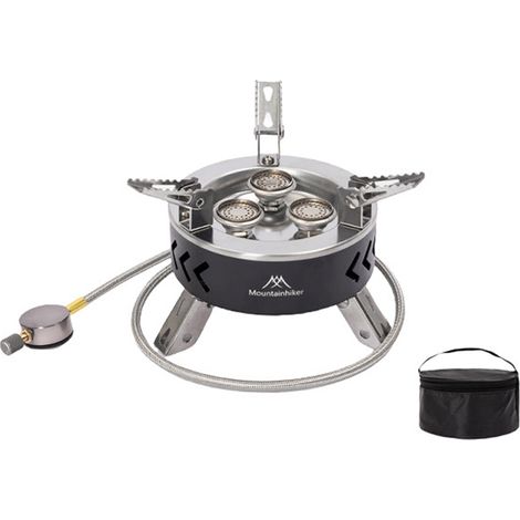 Four haute puissance Camping en plein air poêles en métal Portable pique-nique Barbecue pliable avec sac de rangement eau bouillante accessoire de cuisson (1/5)