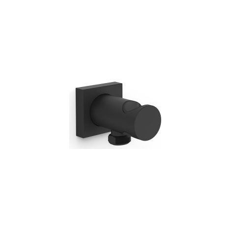 Support fixe avec arrivée d’eau pour douchette Noir mat - TRES 21118221NM