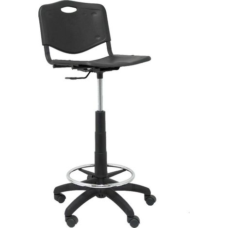 Sgabello Robledo in PVC nero (1/5)