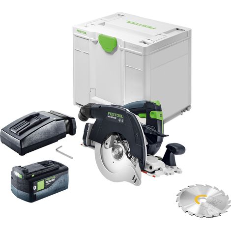 Festool HKC 55 KEB-Basic Akku Handkreissäge 18 V 160 mm Brushless + 1x Akku 5,0 Ah + Ladegerät + Systainer