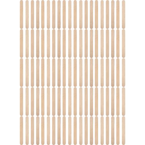 Bastoncini di legno per mescolare, 15x1,8 cm, 100 pezzi.