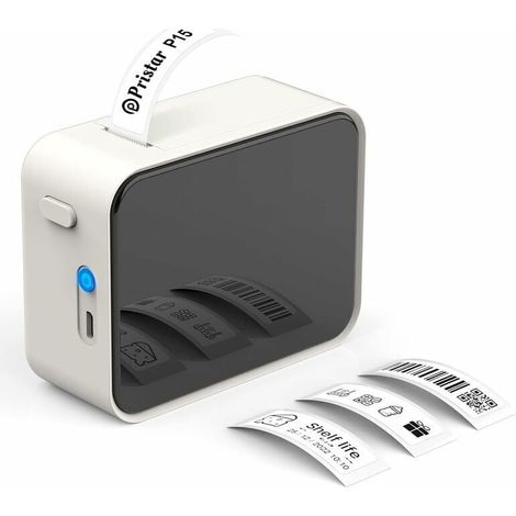 Bluetooth-Etikettendrucker, P15 Mini-Selbstklebeetikettendrucker, tragbarer Thermodrucker, App-Anbindung, kompatibel mit iOS und Android für Zuhause, Büro, Schule (Beige) (1/4)