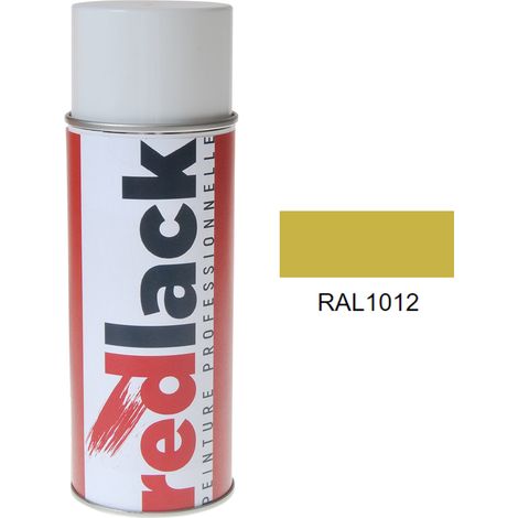 Bomboletta di Vernice spray 400ml – RAL 1012 – Giallo limone – satinata – multisupporto – Redlack