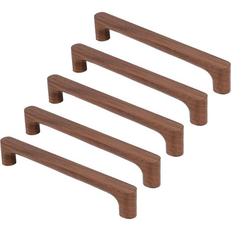 Kommode aus naturbelassenem Walnussholz mit klarem und modernem Design, mit Tür und Schublade zur Aufbewahrung (160 mm) (1/5)