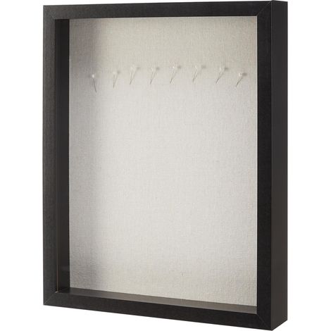 Cadre Photo/Cadre Profond Rectangulaire en Bois, 28cm x 35,5cm, Noir (1/5)