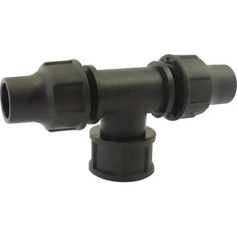 Schnelles weibliches T-Stück, 20x27, für 16mm Tropfschlauch