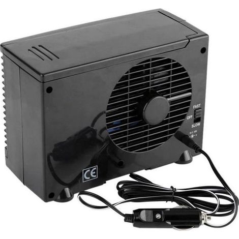 Auto-Klimaanlage – Modell unbekannt – Mini 12V – Lüfter mit Zigarettenanzünderstecker – ABS – Schwarz (1/5)