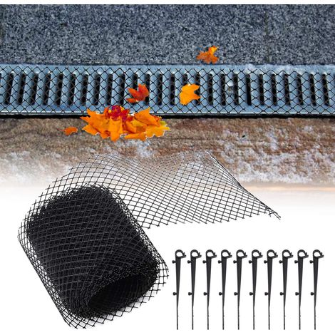 Grille Protecteur D'égout Élastique Garde Anti-Bouchage Plastique Réutilisable 600 x 15cm avec 10 Clous de Fixation (1/5)