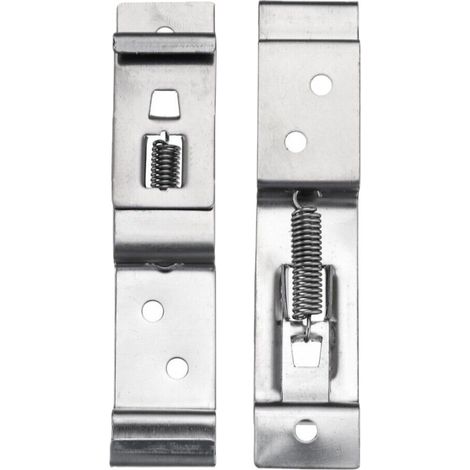 Pack 2 Unites Porte Plaque Immatriculation 120x25 mm  Support Plaque Immatriculation Voiture Universel en Acier INOX  Plaque Immatriculation Voiture, Remorque e Camion