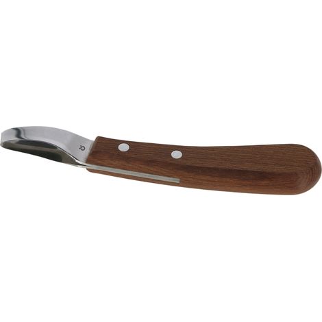 Kerbl Huf- und Klauenmesser ProfiLoop 55×12mm klinge, zweischneidig, Holzgriff (1/5)