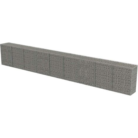 Mur à gabion avec couvercles Acier galvanisé 900x50x100 cm CFW564103 (1/5)