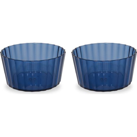 WD LifeStyle Set 2 Coppette in Acrilico 490 Ml Blu (1/2)