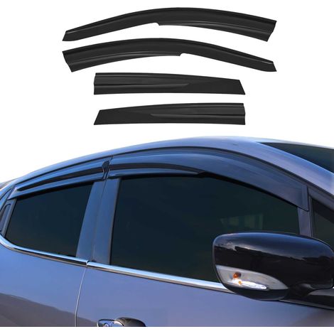 Déflecteurs De Vent Pluie d'air Compatible avec VW Polo 2009-2017 Acrylique 4 Pcs (1/5)