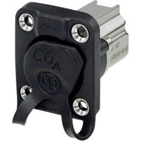 Neutrik Durchgangs-Einbaubuchse NE8FDX-Y6-W Buchse, Einbau Polzahl Sensoren 8P8C Schwarz 1 St.