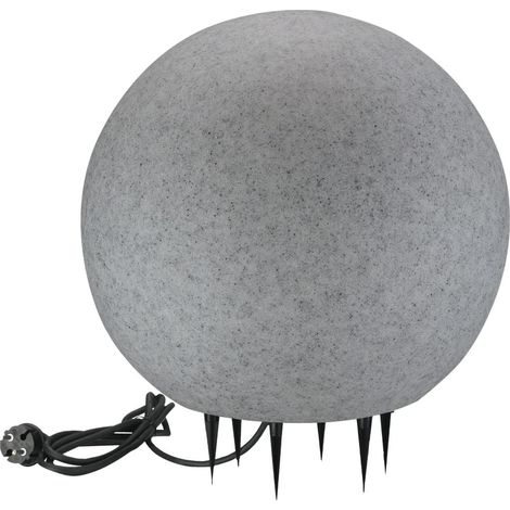 Lampada da giardino sfera grigia Ø50 E27 IP65 Polux (1/3)