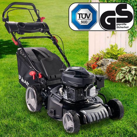 BRAST Benzin Rasenmäher mit Antrieb   3,5kW(4,76PS)   46cm Schnittbreite   TÜV   4 Takt OHV Motor   30-80mm Schnitthöhe   60L Fangkorb   Stahlgehäuse   18170 Serie (1/4)