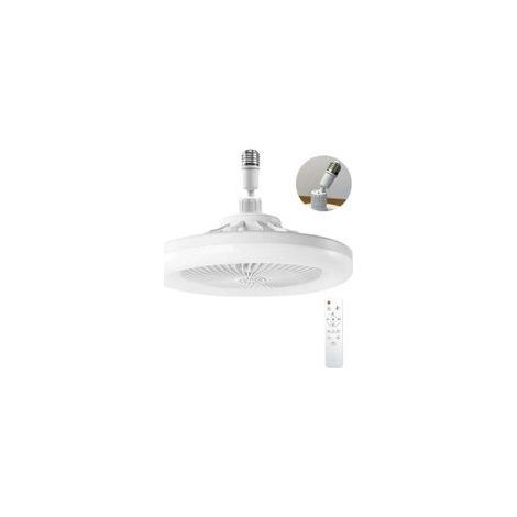Leiser Deckenventilator mit LED-Beleuchtung E27 – Dimmbar 10-100 % – 3 Geschwindigkeitsstufen – 1/2/4-Stunden-Timer – Für Räume bis zu 10 m² – 3 Geschwindigkeitsstufen (1/5)