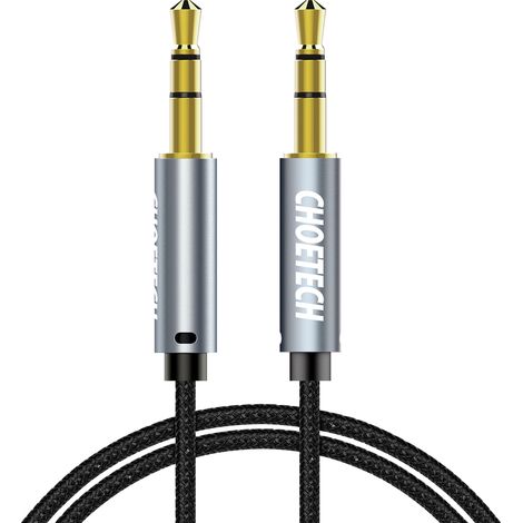 AUX-Audiokabel für Lautsprecher, 2x 3,5-mm-Miniklinkenstecker, 1,2 m – schwarz (1/5)