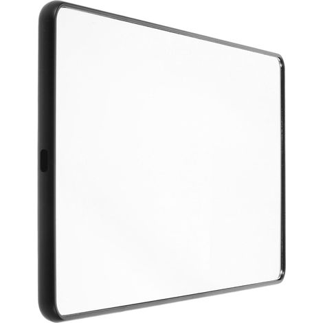 Miroir de Voiture pour Se Maquiller Noir avec Sangles Élastiques, Miroir Cosmétique Compact pour Pare-soleil Auto, Accessoire Intérieur pour Berline et Suv (1/5)