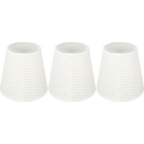 3-teiliges Lampenschirm-Set aus Stoff, Sternenmuster, E14-Fassung, Tischlampenschirm für E14-Glühbirnen, Kerzenleuchter (1/5)