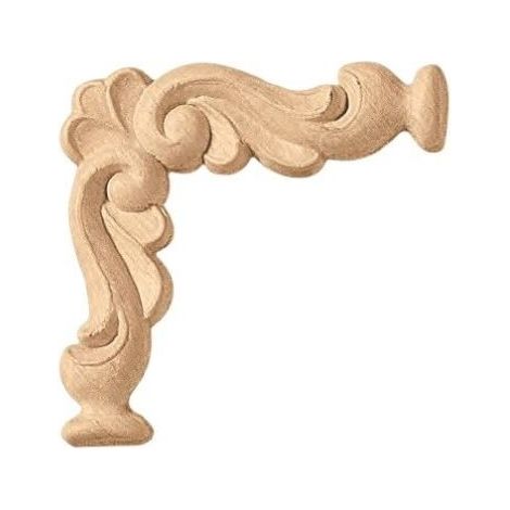 Fregio decorazione in legno cod 13107 - mm 87 x 87 (1/2)
