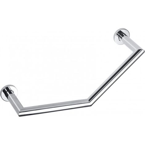 Barre de maintien coudée OMEGA laiton chromé 40x25x8 cm (1/2)