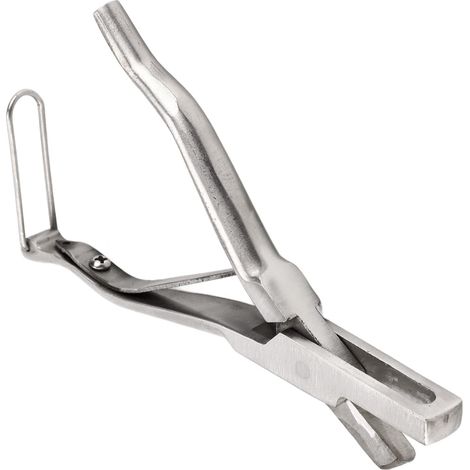 Pince Encocheuse en Acier Inoxydable pour Marquage Oreilles Porcs Moutons Chèvres Bovins Outil Élevage Ferme (1/5)