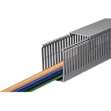 HellermannTyton Verdrahtungskanal 60x80mm, 2m PVC HTWD-PN-60X80 2 Stk