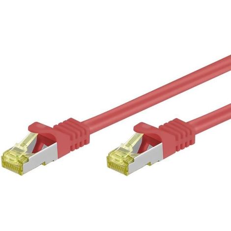 Cordon Patch RJ45 - INTELLINET ICOC R7-7SS-005-RE - Cat.7 - 0.5M - Rouge - LSZH (1/2)
