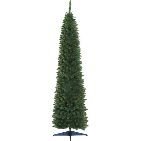Árbol de Navidad artificial, 210 cm de altura, 499 ramas, material PVC, soporte metálico, certificado ignífugo. (1/5)