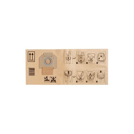 Makita – Sac filtrant P72899 5 pcs – Anti-poussière en non-tissé – Capacité 10 litres – Compatible avec aspirateurs de chantier