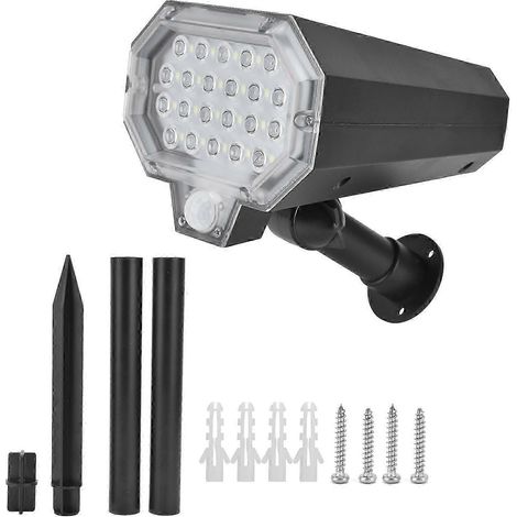 Lámpara solar de jardín con sensor de movimiento, 160° de rotación automática, 22 LED, para pared. (1/5)