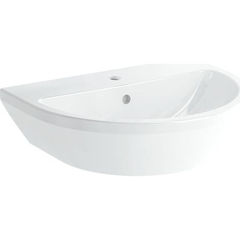Vasque Vitra Integra ronde 545x450mm blanc avec trop plein 1 trou robinet milieu