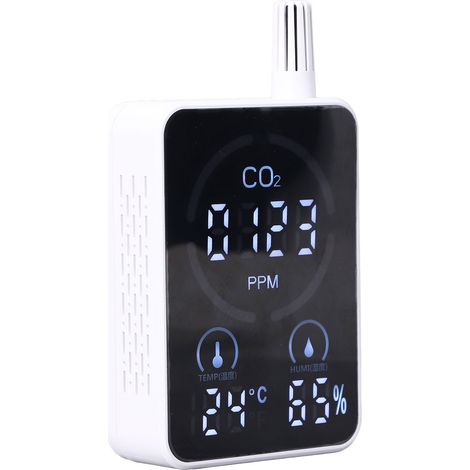Moniteur de qualité de l'air, détecteur de CO2 numérique portable, testeur de température et d'humidité (1/5)