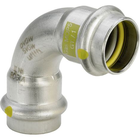 Viega Sanpress Inox G coude 485795 18 mm, 90°, acier inoxydable, SC-Contur