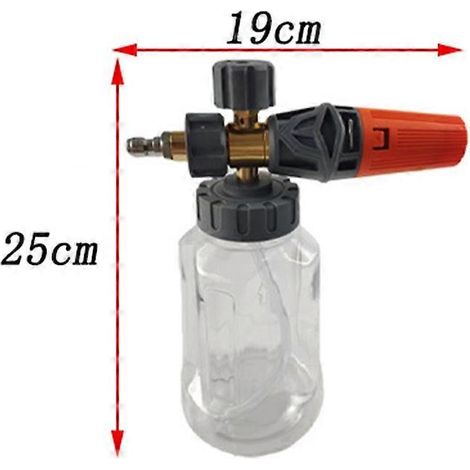 Schaumkanone für Hochdruckreiniger, Auto-Schaumstrahler, verstellbare Schneeschaumlanze mit 1/4"-Schnellanschluss