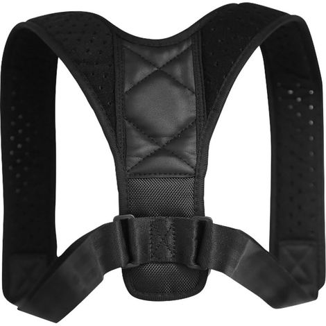 Correcteur de posture unisexe, support droit, taille ajustable, ceinture lombaire et d'épaules pour un soutien optimal de la colonne vertébrale. Idéal pour les employés de bureau et les sportifs - Noi (1/3)
