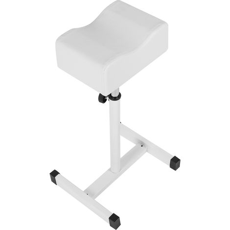 Tablouret de maquillage blanc réglable en hauteur, siège moelleux avec coussin confortable pour salon maison et boutique, tabouret esthétique (1/3)